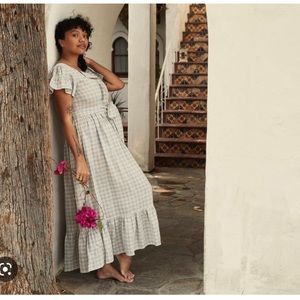 Doen Dôen - Marfa Dress - Blue Meadowlark Plaid - XS